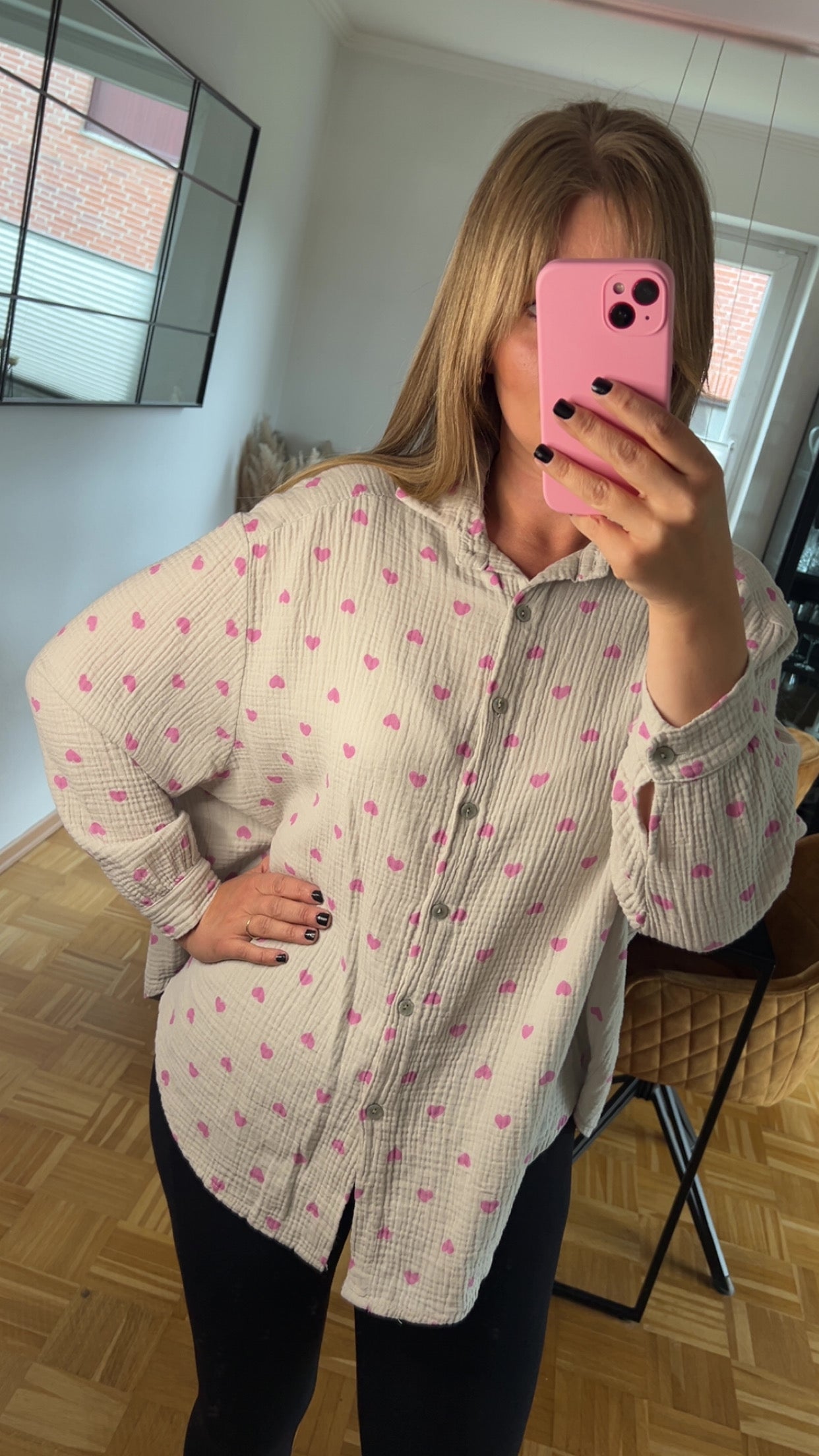 Musselinbluse 100% Baumwolle