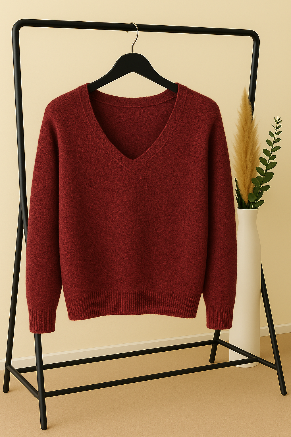 Strickpullover V-Ausschnitt