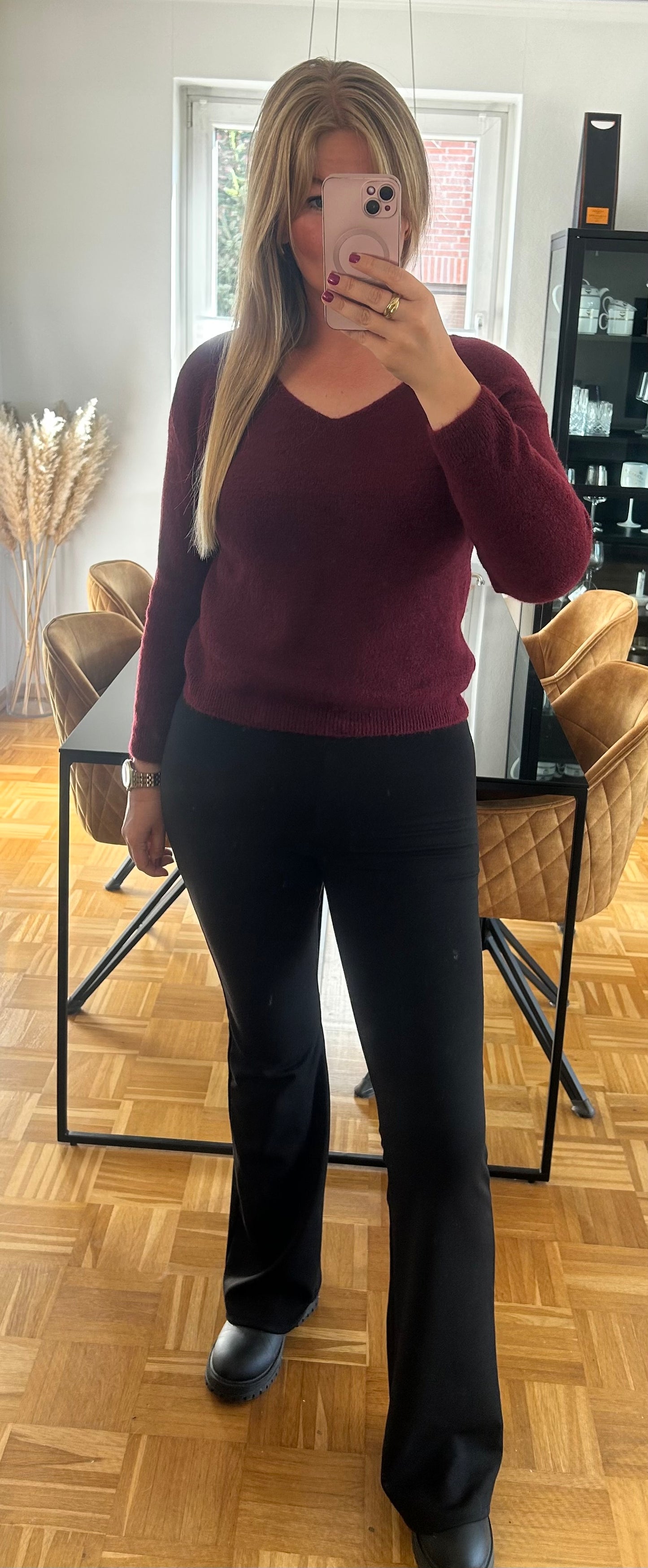 Strickpullover V-Ausschnitt