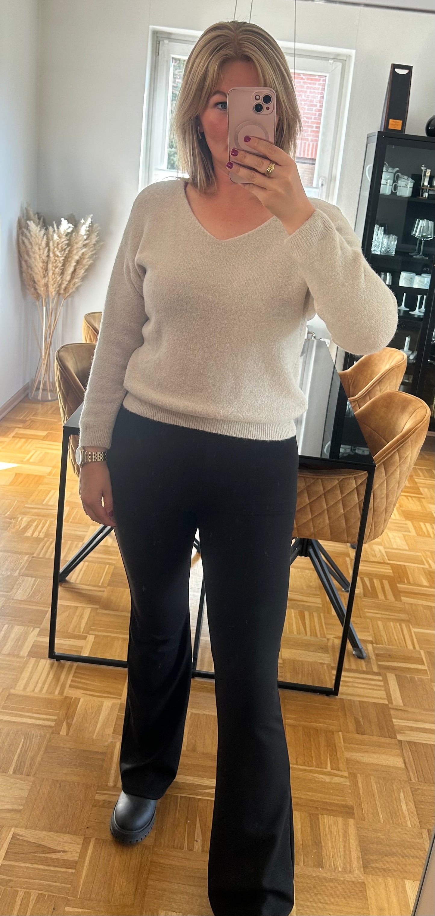 Strickpullover V-Ausschnitt