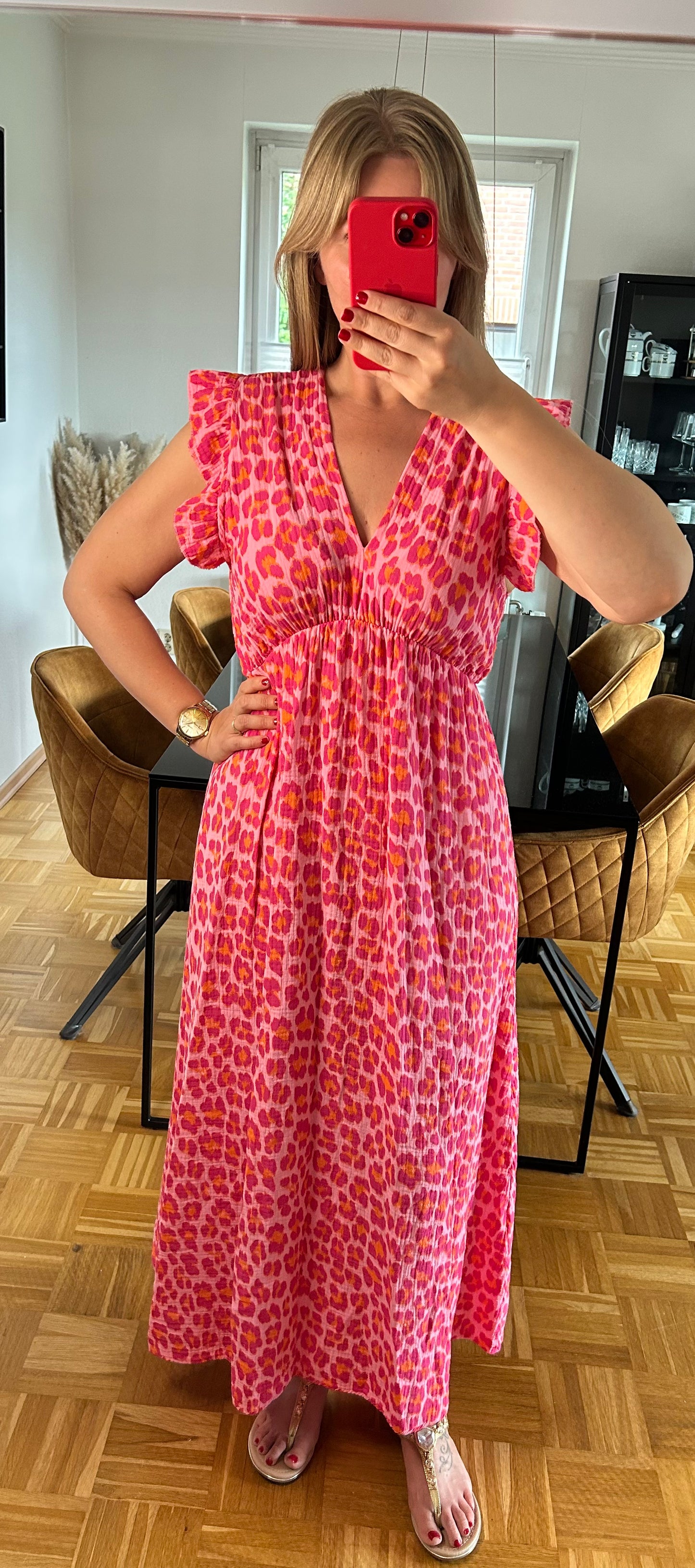 Musselinkleid Maxi Leo