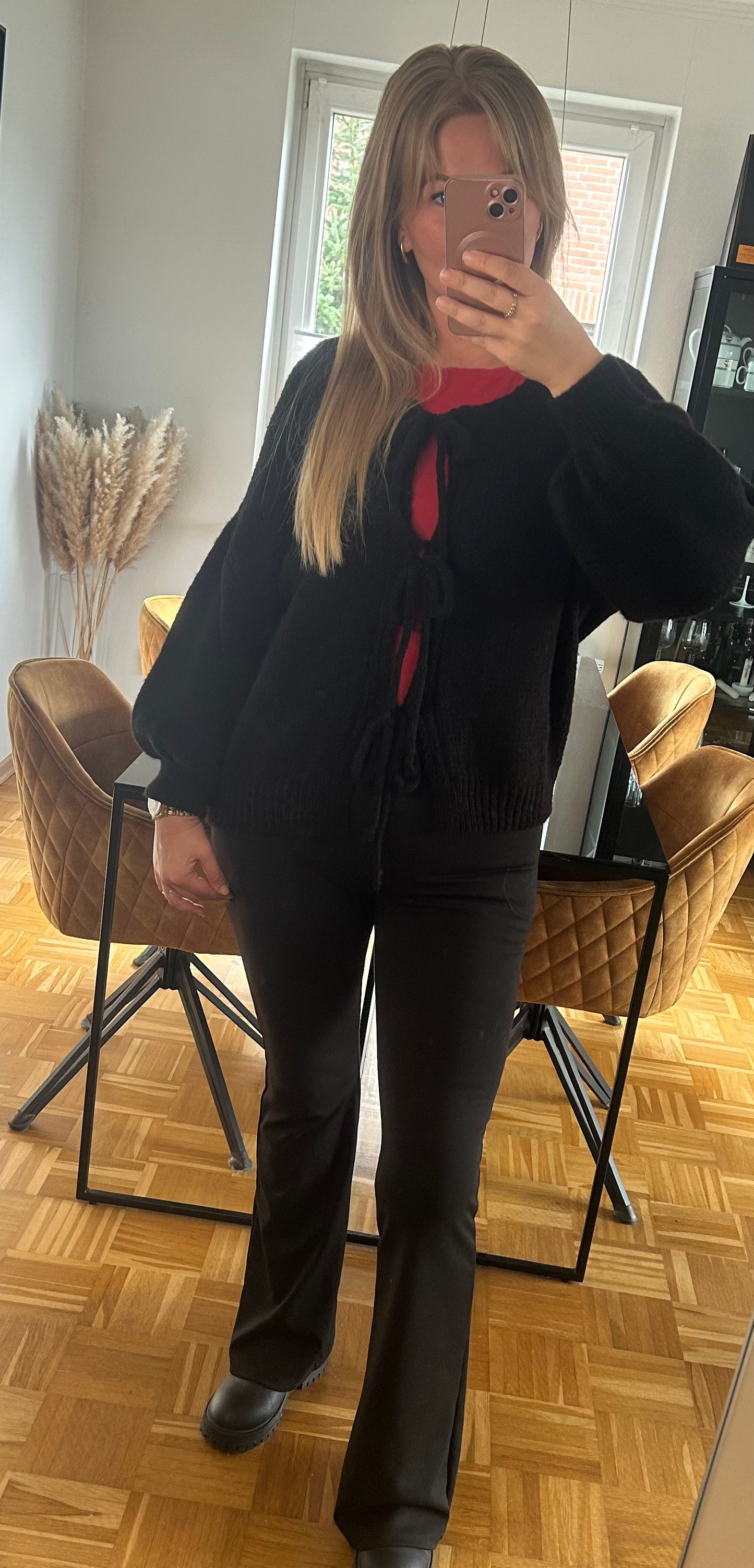 Strickjacke Schleife
