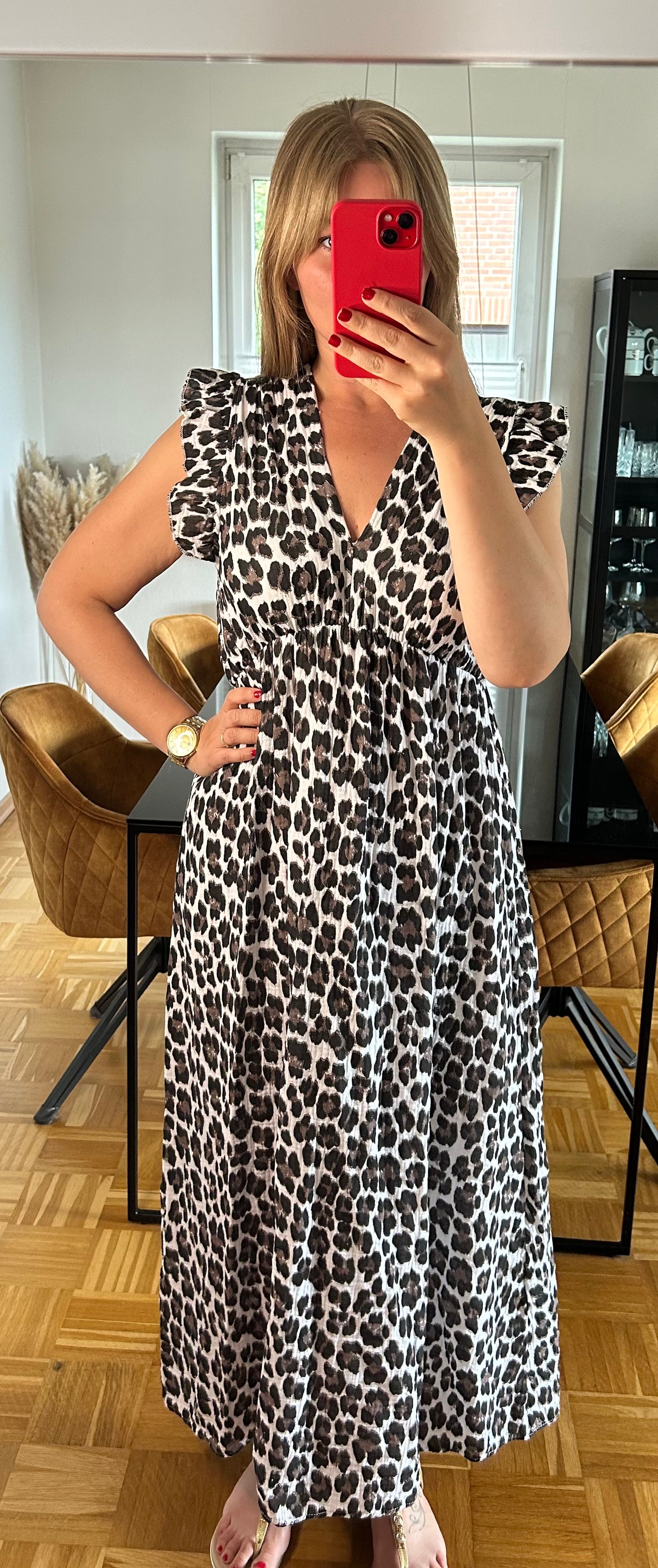 Musselinkleid Maxi Leo